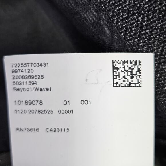 BOSS HUGO BOSS Mens 38R Blazer Slim Fit Micro-Pattern Wool Silk Suit Jacket Gray - Picture 14 of 16